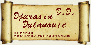 Đurašin Dulanović vizit kartica